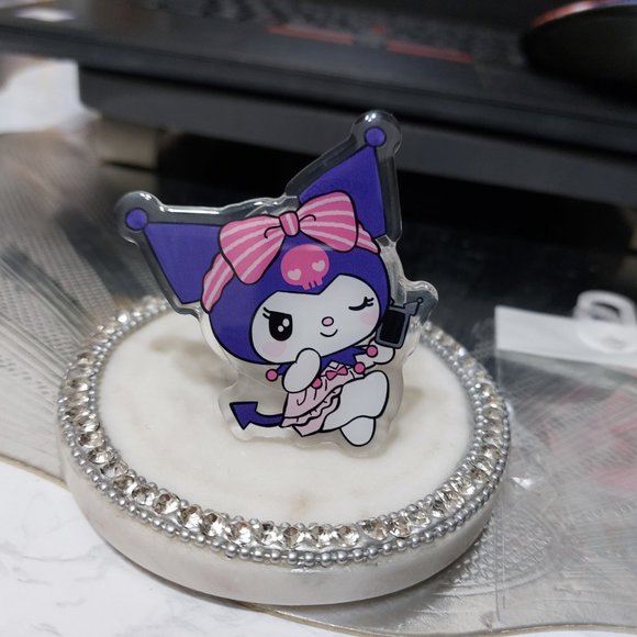 Kuromi PHONE GRIP Super Cute Adorable Blinking Cutie - Picture 6 of 6